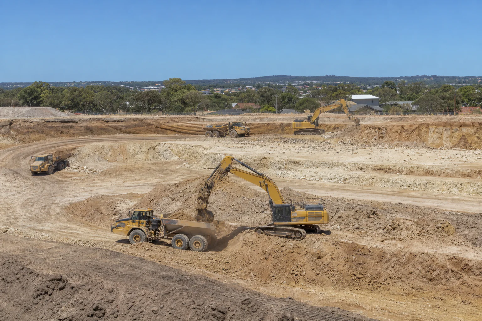 Illustration of excavation works