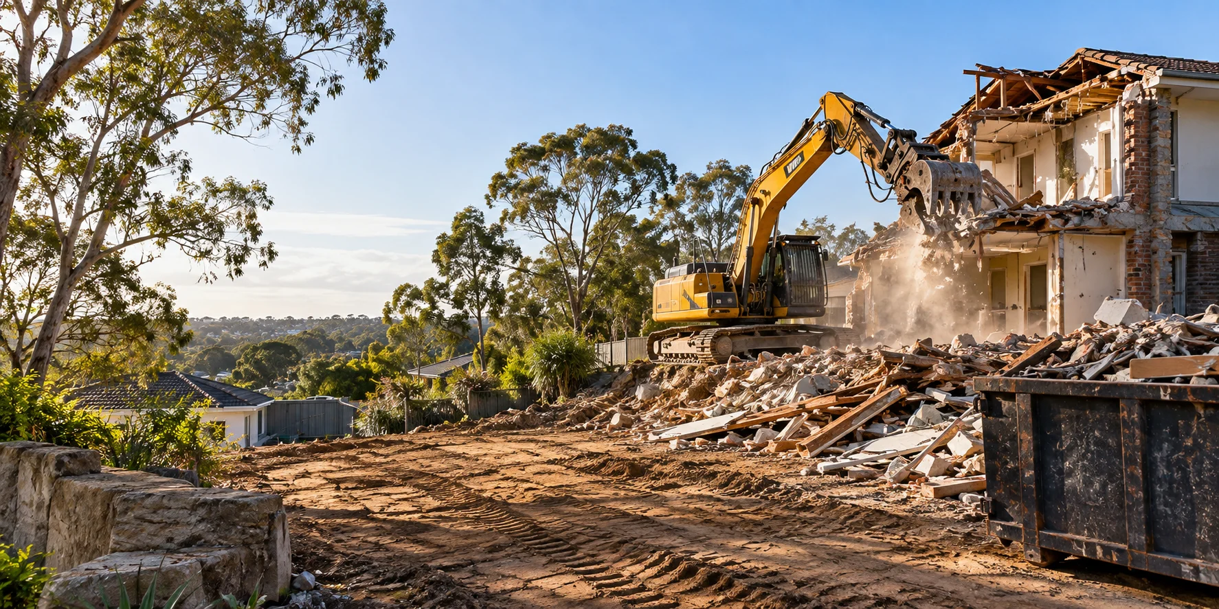 Illustration of demolition (residential/commercial) works