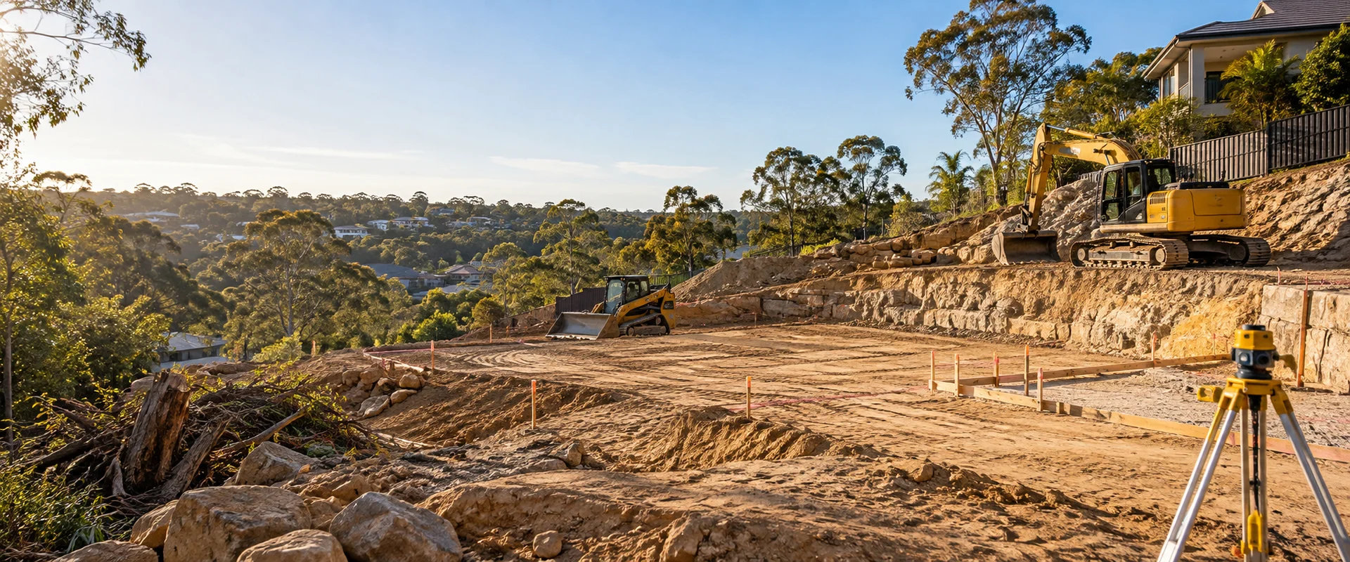 Illustration of site preparation works